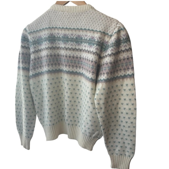 Contessina | Vintage Cream and Pastel Sweater -L - Picture 2 of 8